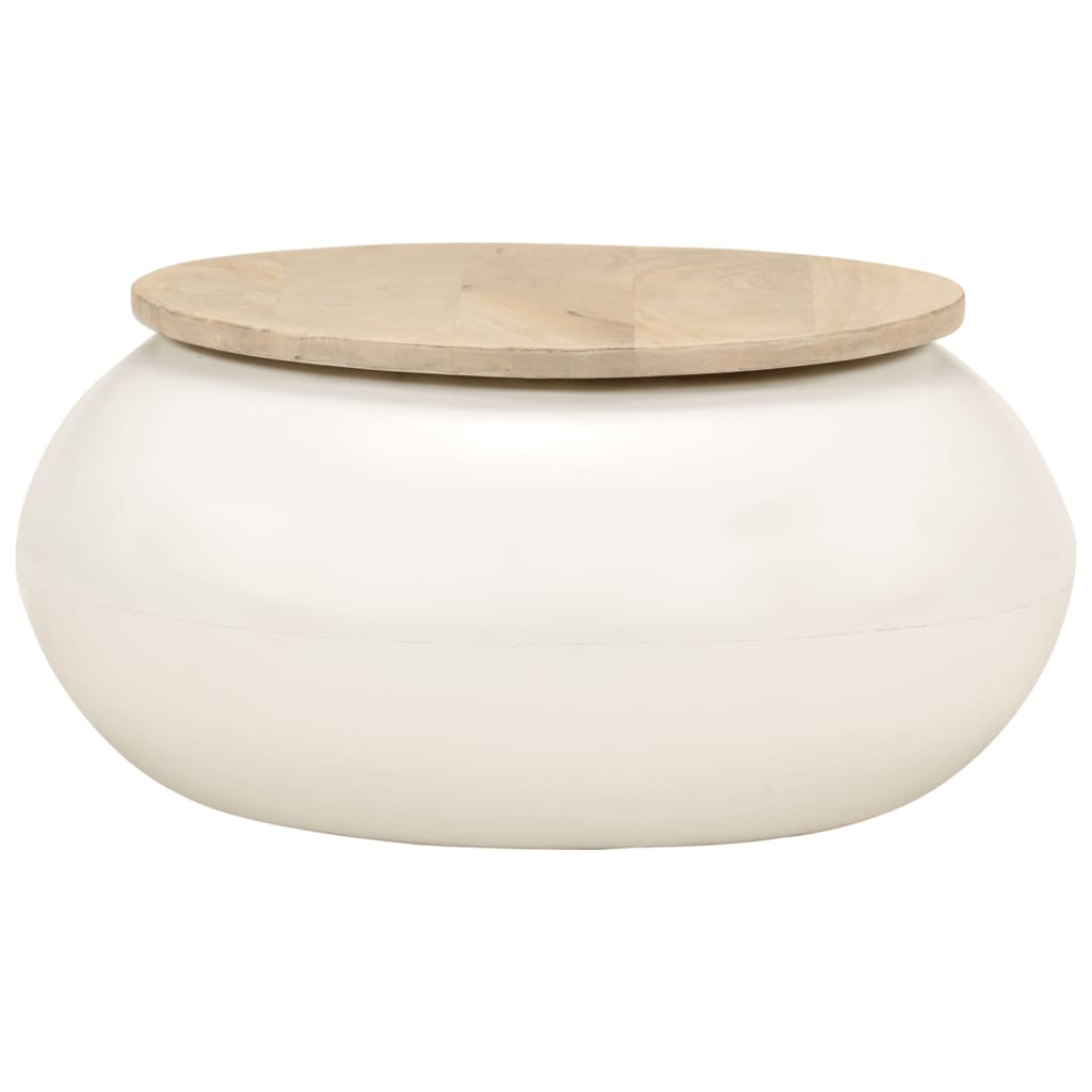 Table basse  51x51x27 cm bois de manguier massif - Imagem 2