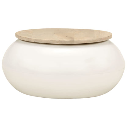 Table basse  51x51x27 cm bois de manguier massif - Imagem 2