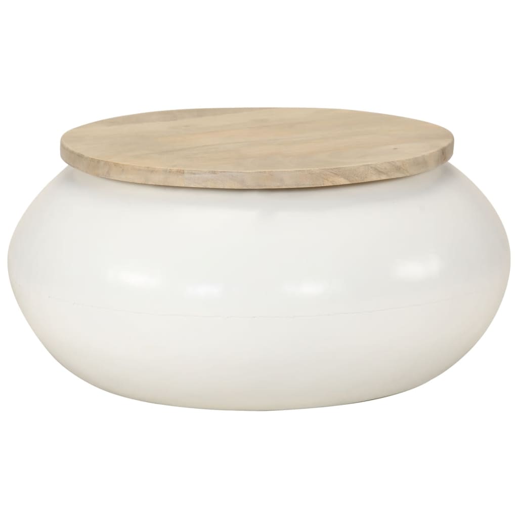 Table basse  51x51x27 cm bois de manguier massif - Imagem 6