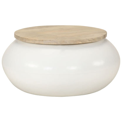 Table basse  51x51x27 cm bois de manguier massif - Imagem 6