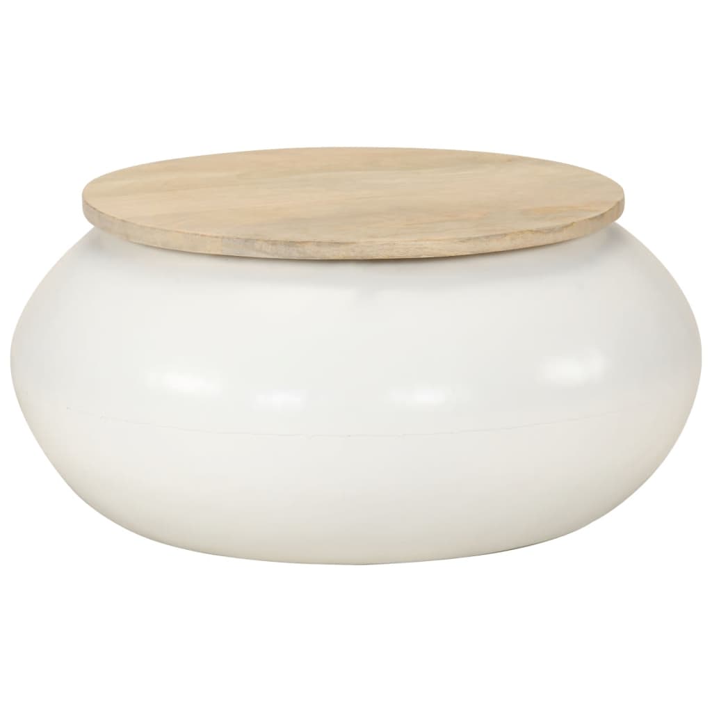 Table basse  51x51x27 cm bois de manguier massif - Imagem 7