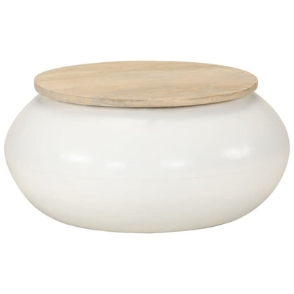 Table basse  51x51x27 cm bois de manguier massif - Imagem 7