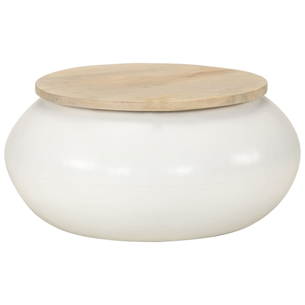 Table basse  51x51x27 cm bois de manguier massif - Imagem 8