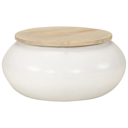 Table basse  51x51x27 cm bois de manguier massif - Imagem 8
