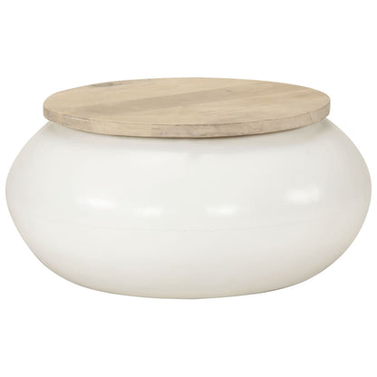 Table basse  51x51x27 cm bois de manguier massif - Imagem 9