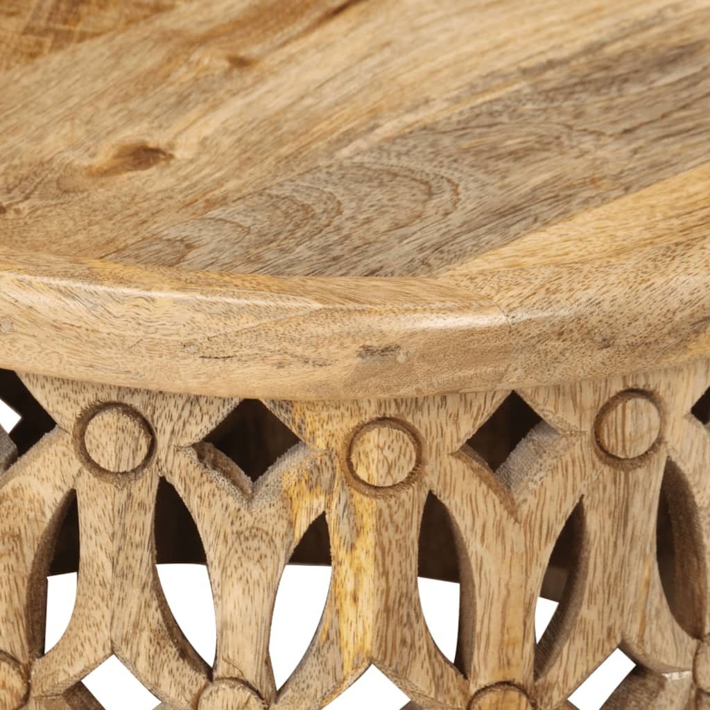 Ensemble de tables basses 2 pcs bois de manguier solide - Imagem 5