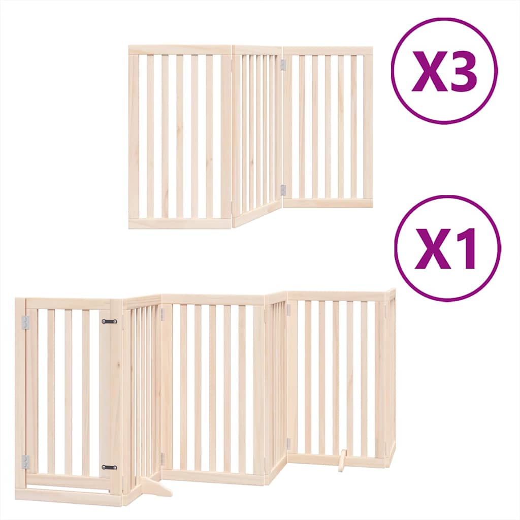 Barrière pour chien porte pliable 12 panneaux - Sensuri Maison