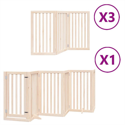 Barrière pour chien porte pliable 12 panneaux - Sensuri Maison