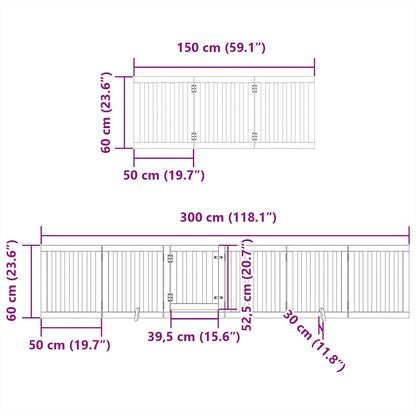 Barrière pour chien porte pliable 12 panneaux - Sensuri Maison