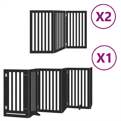 Barrière pour chien porte pliable 12 panneaux - Sensuri Maison