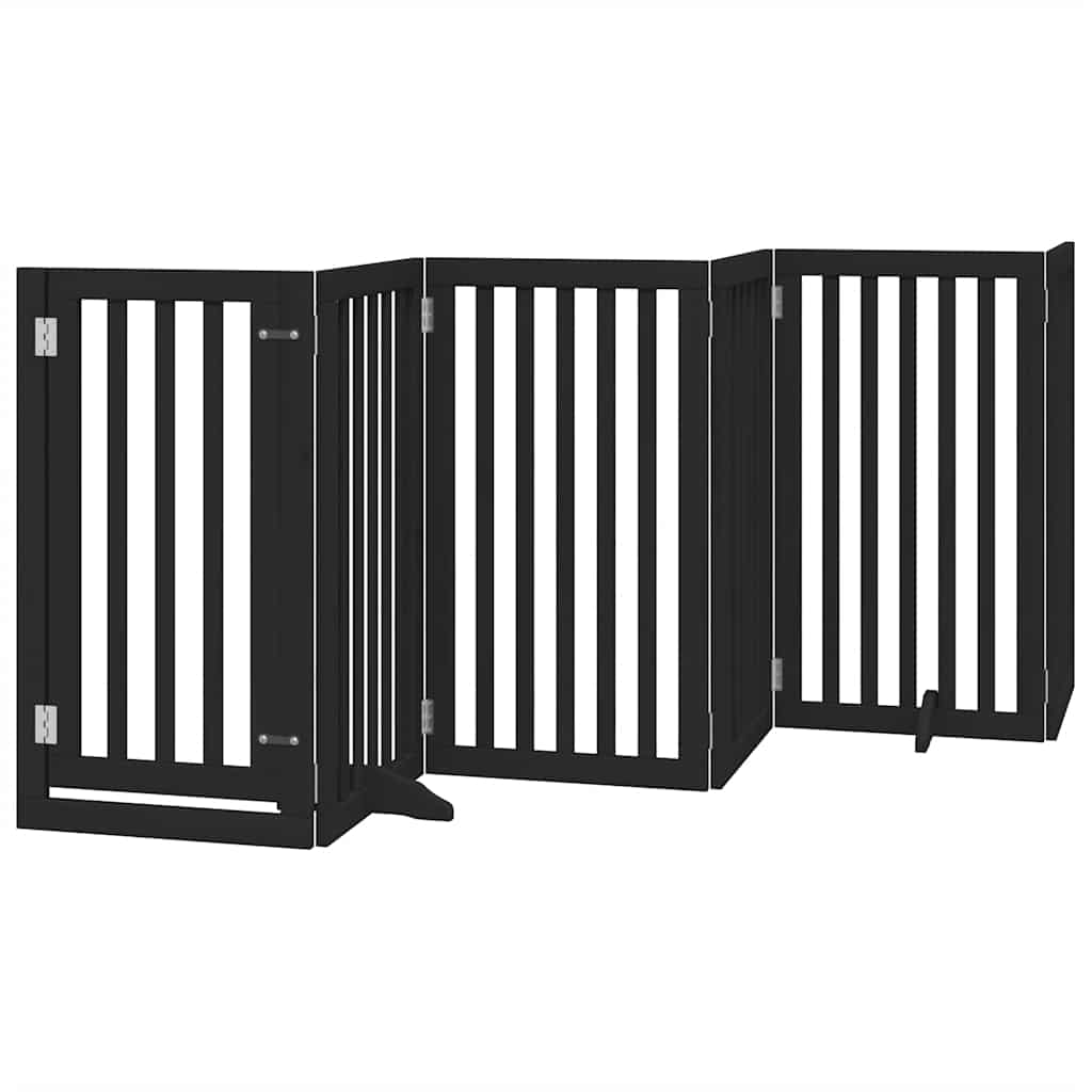 Barrière pour chien porte pliable 12 panneaux - Sensuri Maison