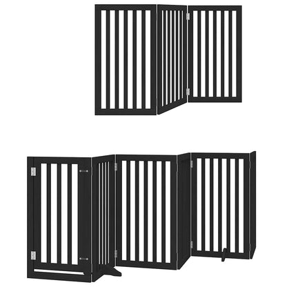 Barrière pour chien porte pliable 12 panneaux - Sensuri Maison