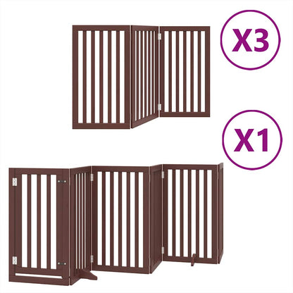 Barrière pour chien porte pliable 12 panneaux - Sensuri Maison