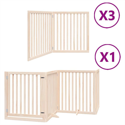 Barrière pour chien porte pliable 12 panneaux - Sensuri Maison
