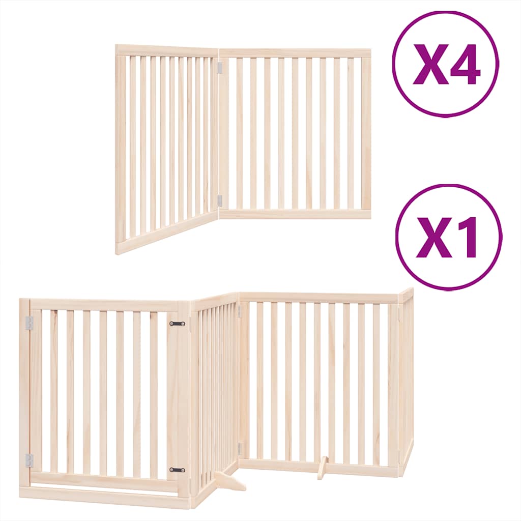 Barrière pour chien porte pliable 12 panneaux - Sensuri Maison