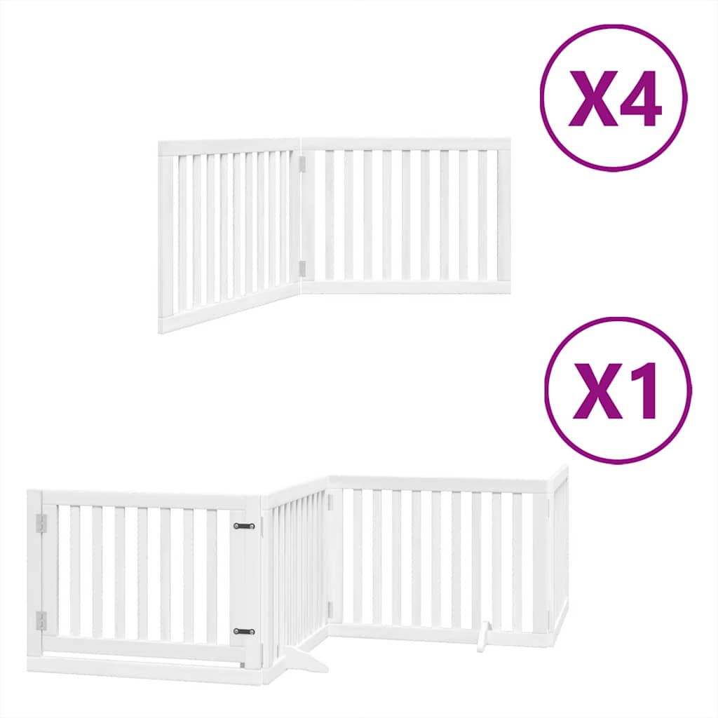 Barrière pour chien porte pliable 12 panneaux - Sensuri Maison