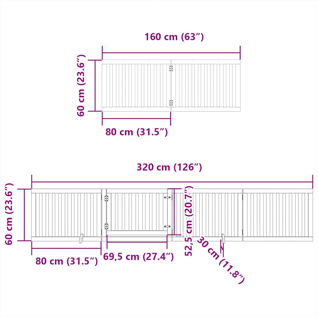 Barrière pour chien porte pliable 12 panneaux - Sensuri Maison