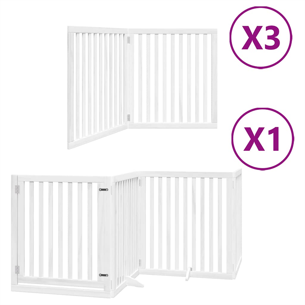 Barrière pour chien porte pliable 12 panneaux - Sensuri Maison