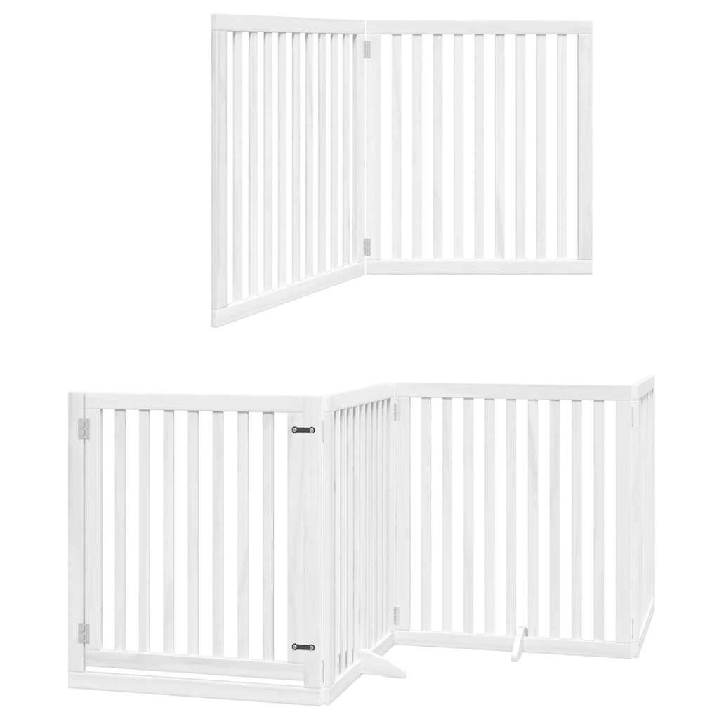 Barrière pour chien porte pliable 12 panneaux bois de peuplier - Imagem 12