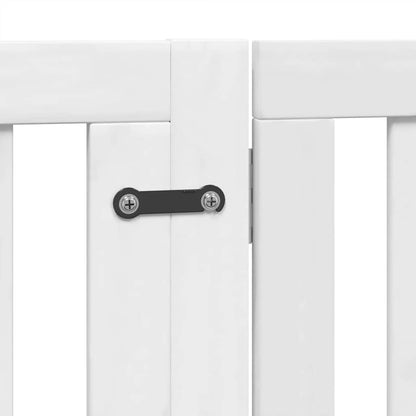 Barrière pour chien porte pliable 12 panneaux bois de peuplier - Imagem 7