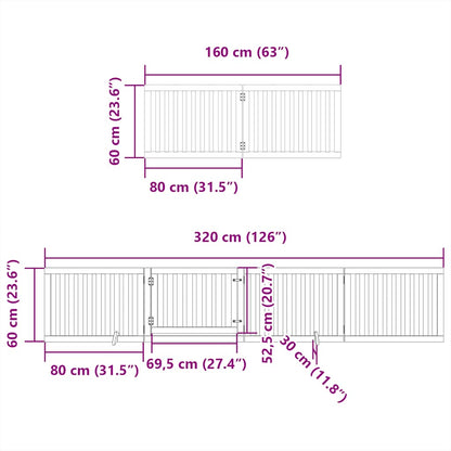 Barrière pour chien porte pliable 12 panneaux - Sensuri Maison