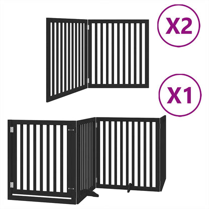 Barrière pour chien porte pliable 12 panneaux - Sensuri Maison