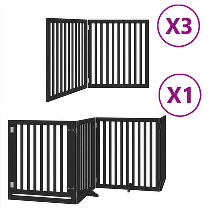 Barrière pour chien porte pliable 12 panneaux - Sensuri Maison