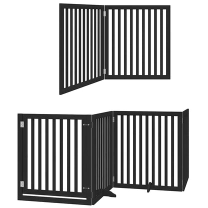Barrière pour chien porte pliable 12 panneaux - Sensuri Maison