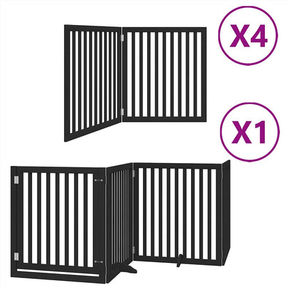 Barrière pour chien porte pliable 12 panneaux - Sensuri Maison