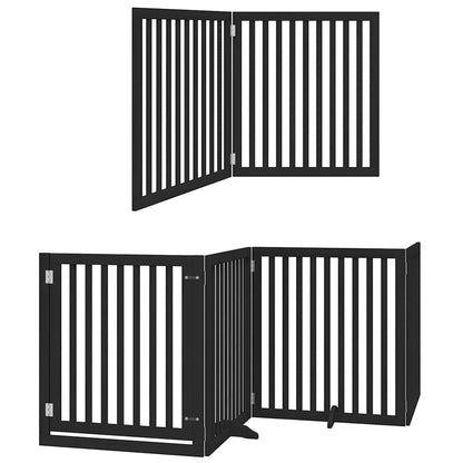 Barrière pour chien porte pliable 12 panneaux - Sensuri Maison