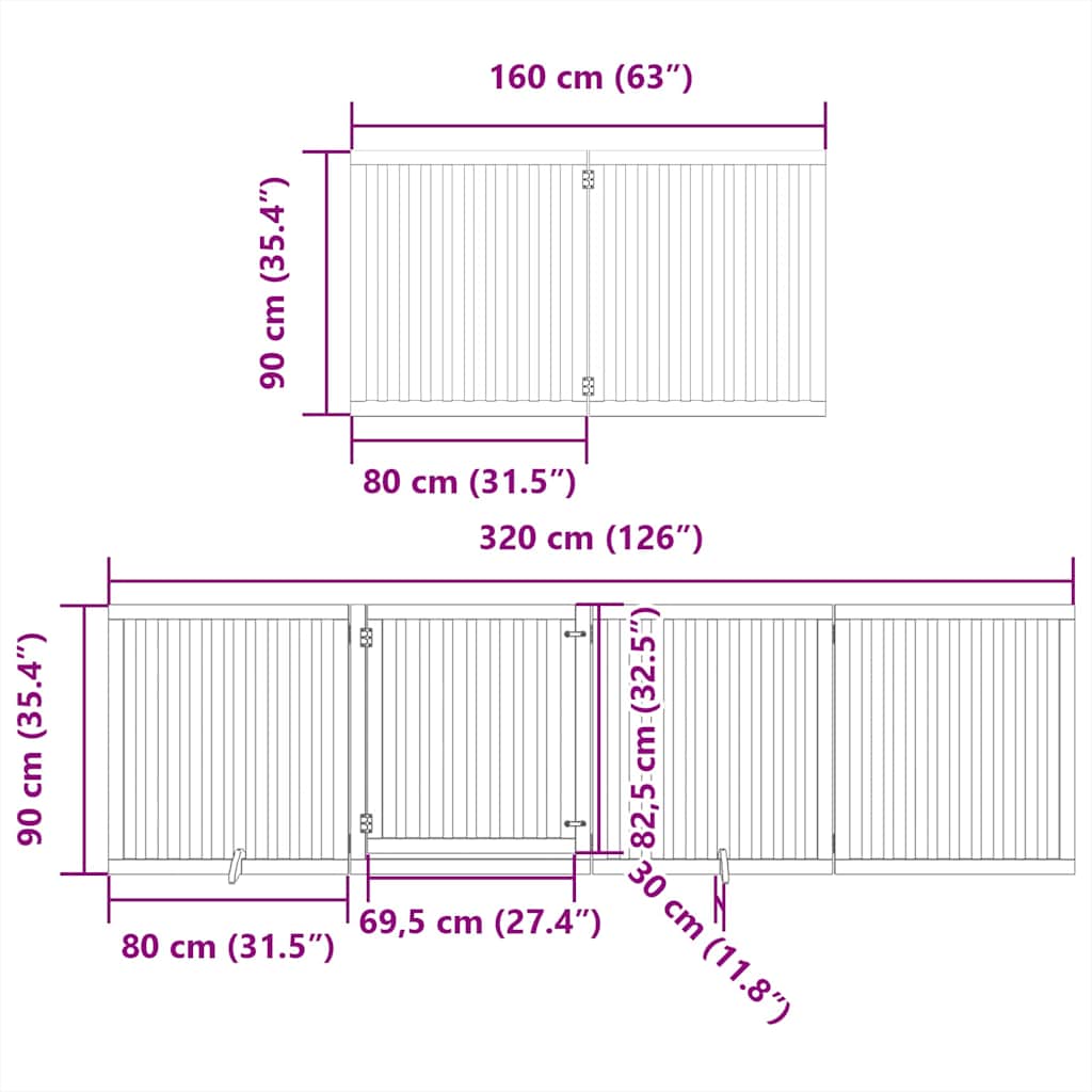 Barrière pour chien porte pliable 12 panneaux - Sensuri Maison