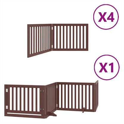 Barrière pour chien porte pliable 12 panneaux - Sensuri Maison