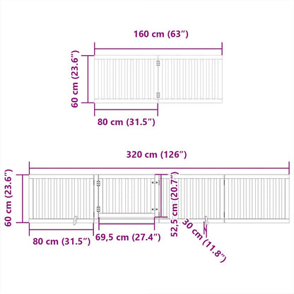Barrière pour chien porte pliable 12 panneaux - Sensuri Maison
