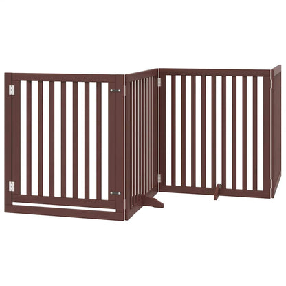 Barrière pour chien porte pliable 12 panneaux - Sensuri Maison