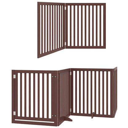 Barrière pour chien porte pliable 12 panneaux - Sensuri Maison