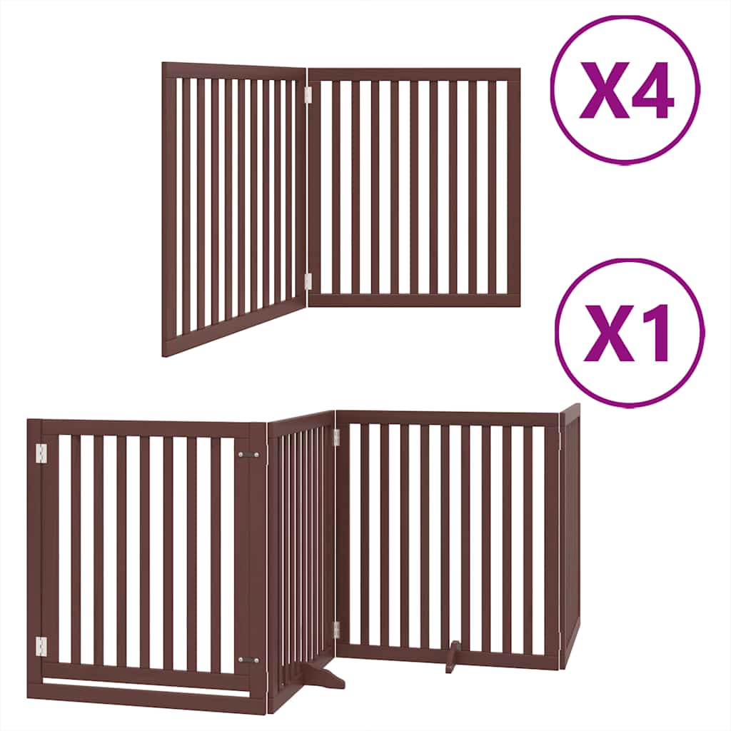 Barrière pour chien porte pliable 12 panneaux - Sensuri Maison