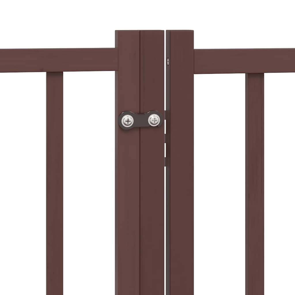 Barrière pour chien porte pliable 12 panneaux bois de peuplier - Imagem 8