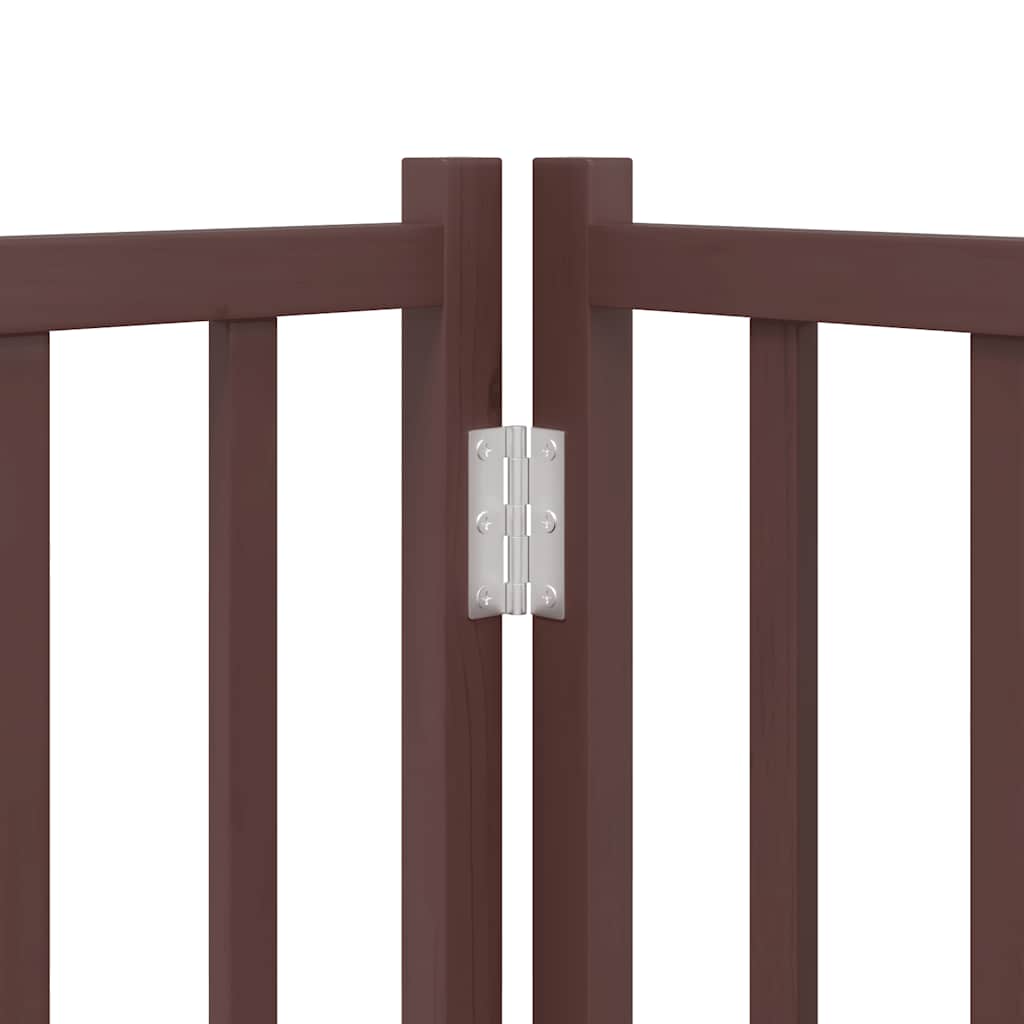 Barrière pour chien porte pliable 12 panneaux bois de peuplier - Imagem 9