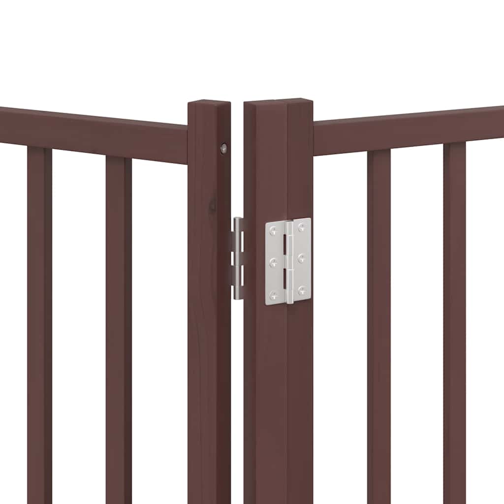 Barrière pour chien porte pliable 12 panneaux bois de peuplier - Imagem 11