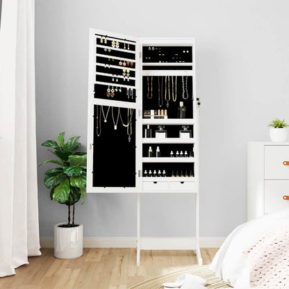 Armoire à bijoux miroir avec lumières LED sur pied - Imagem 3