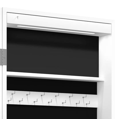 Armoire à bijoux miroir avec lumières LED sur pied - Imagem 11