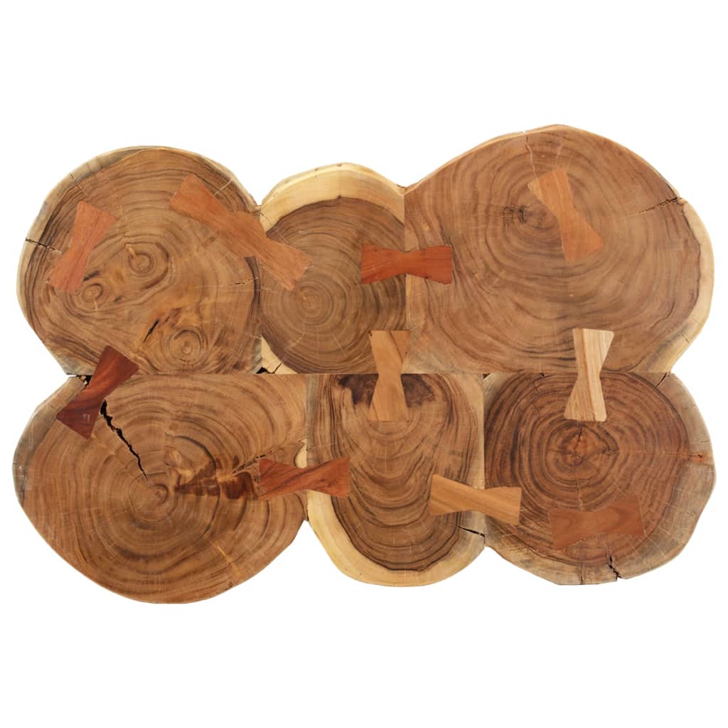 Table basse 36 cm 6 troncs bois d'acacia massif - Imagem 3