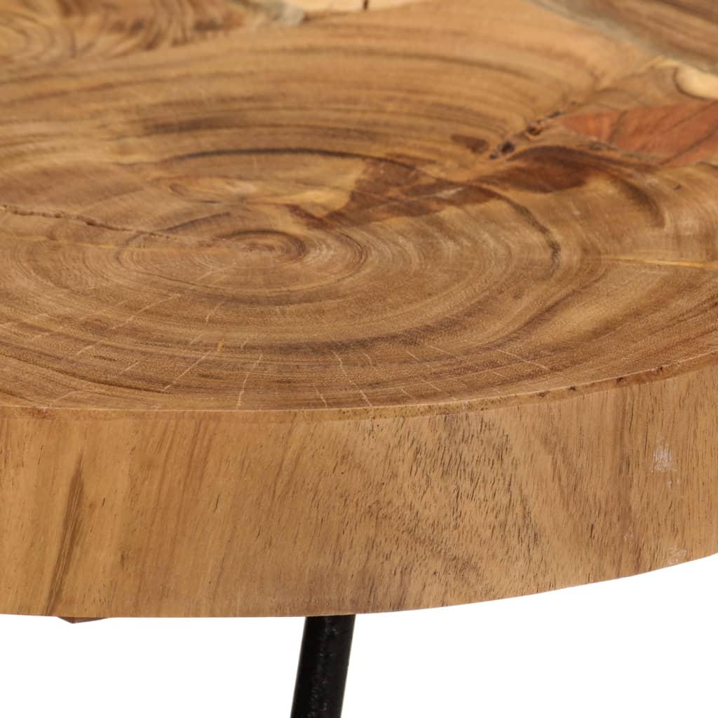 Table basse 36 cm 6 troncs bois d'acacia massif - Imagem 4