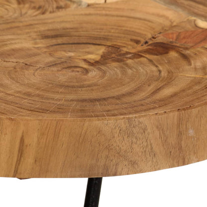 Table basse 36 cm 6 troncs bois d'acacia massif - Imagem 4
