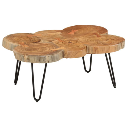 Table basse 36 cm 6 troncs bois d'acacia massif - Imagem 7