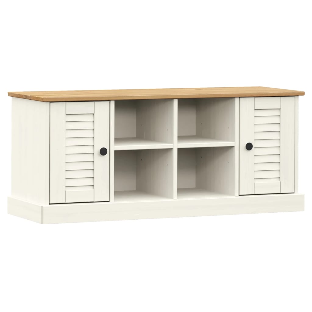Banc à chaussures VIGO  106x35x45 cm bois massif de pin - Imagem 2
