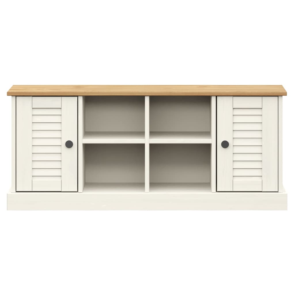 Banc à chaussures VIGO  106x35x45 cm bois massif de pin - Imagem 4
