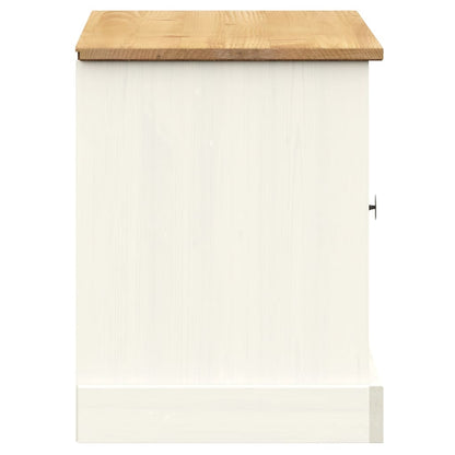 Banc à chaussures VIGO  106x35x45 cm bois massif de pin - Imagem 6