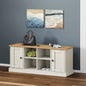 Banc à chaussures VIGO  106x35x45 cm bois massif de pin - Imagem 1