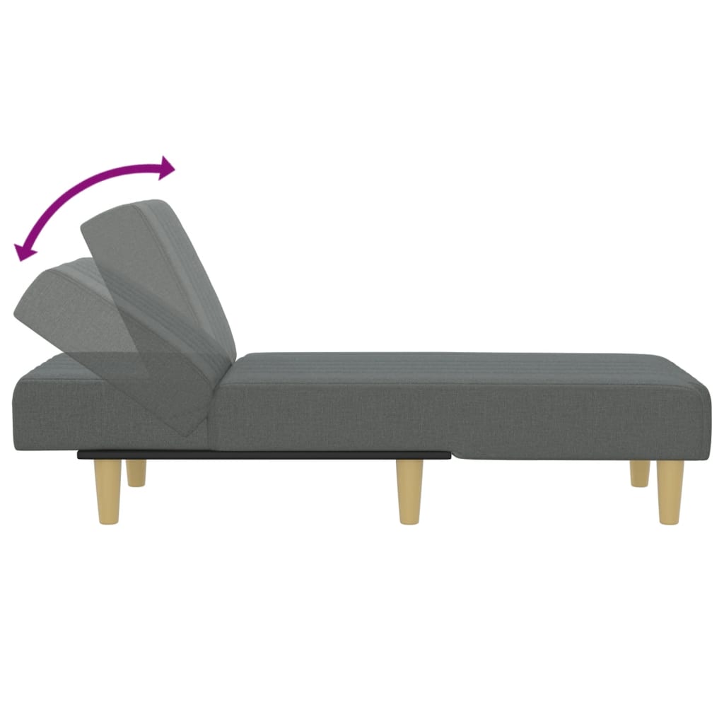 Chaise longue  foncé tissu - Imagem 6
